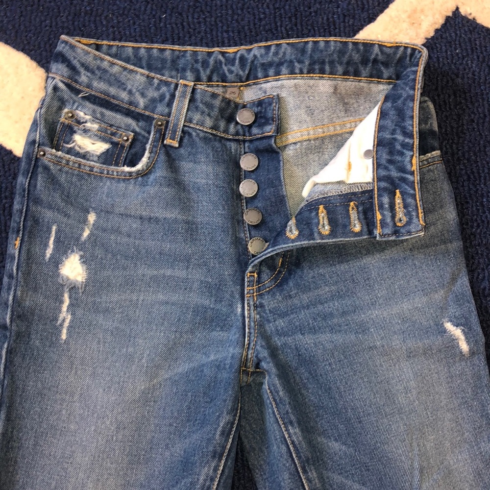 CARMAR Denim High Rise Distressed Jeans